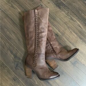 New! Leather Knee-High Boots